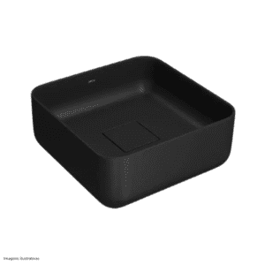 Cuba De Apoio Deca Ébano Fosco 30cm Slim Quadrada