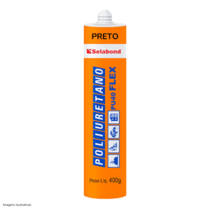 Adesivo Poliuretano PU40 Flex Selabond 400G Preto